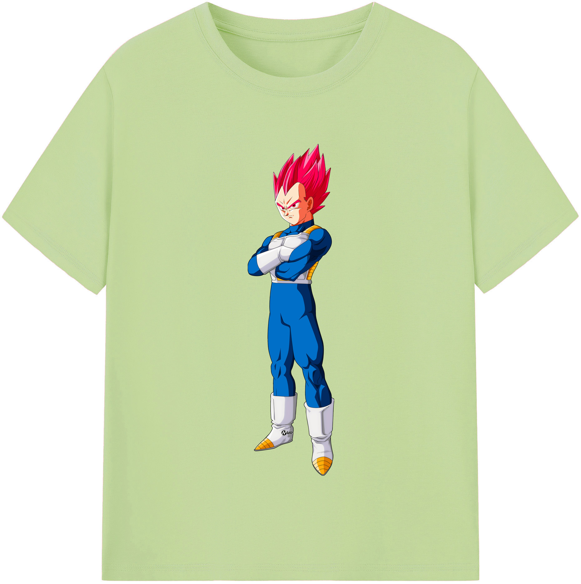 （画像用） ドラゴンボール ベジータ四世（Bejīta Yonsei）DRAGON BALL Vegeta IV 綿100％半袖Tシャツ（フロントプリント）
